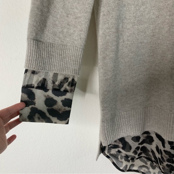 Brochu Walker Womens the printed layered long sleeve looker dress M - Picture 5 of 10